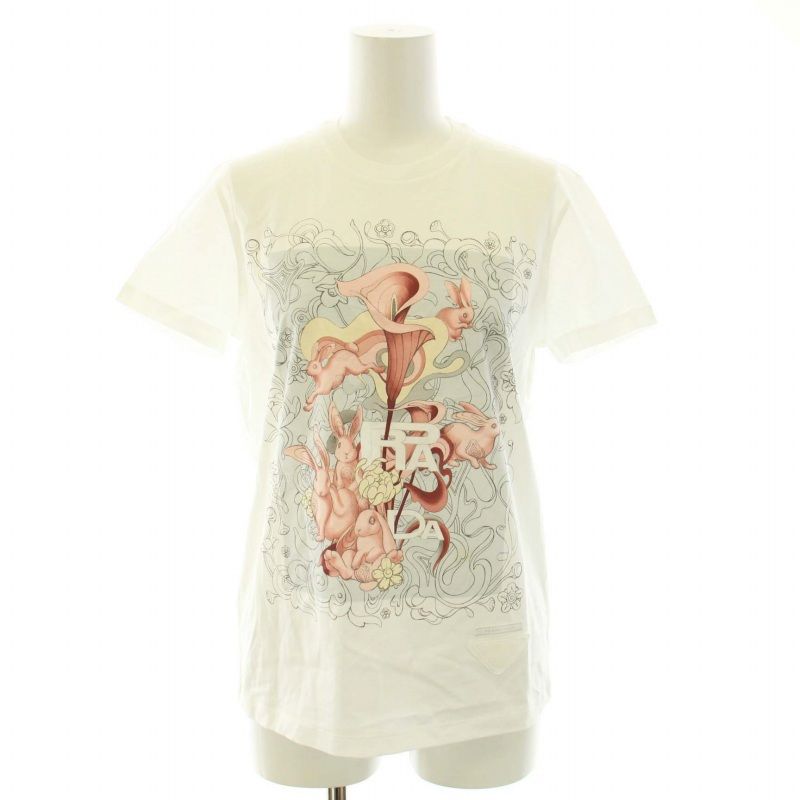 プラダ PRADA 2017年製 Tシャツ カットソー クルーネック 半袖 プラダ PRADA 2017年製 Tシャツ カットソー クルーネック 半袖