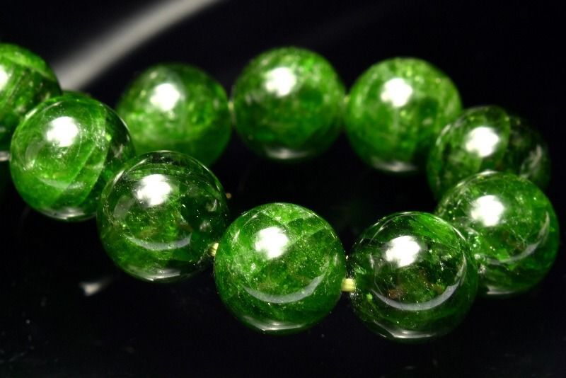 １点物 透過性あり ダイオプサイト 9.5mm ブレスレット パワーストーン 天然石 _MA8325 NEXPOTALLINN_EU