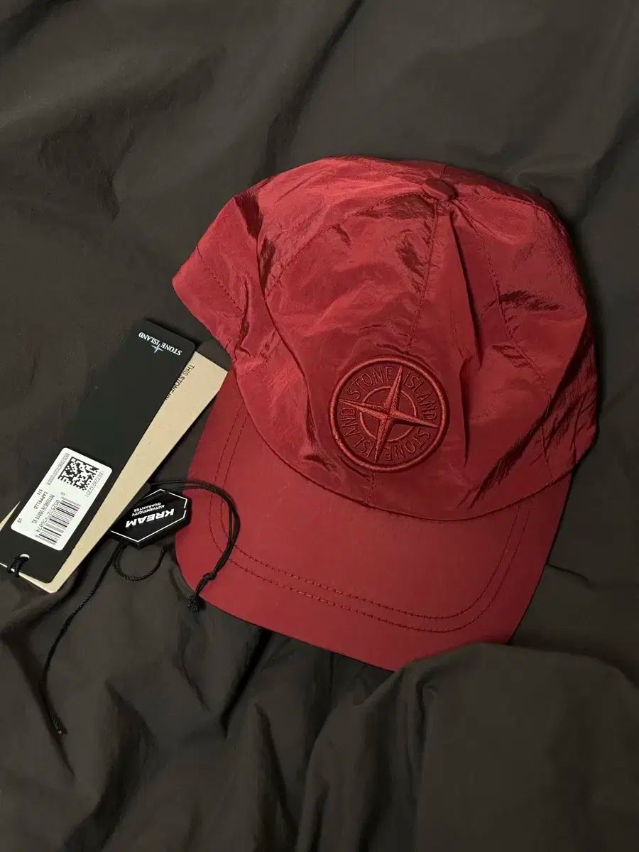 STONE ISLAND ストーンアイランド ナイロン ボールキャップ レッド xl