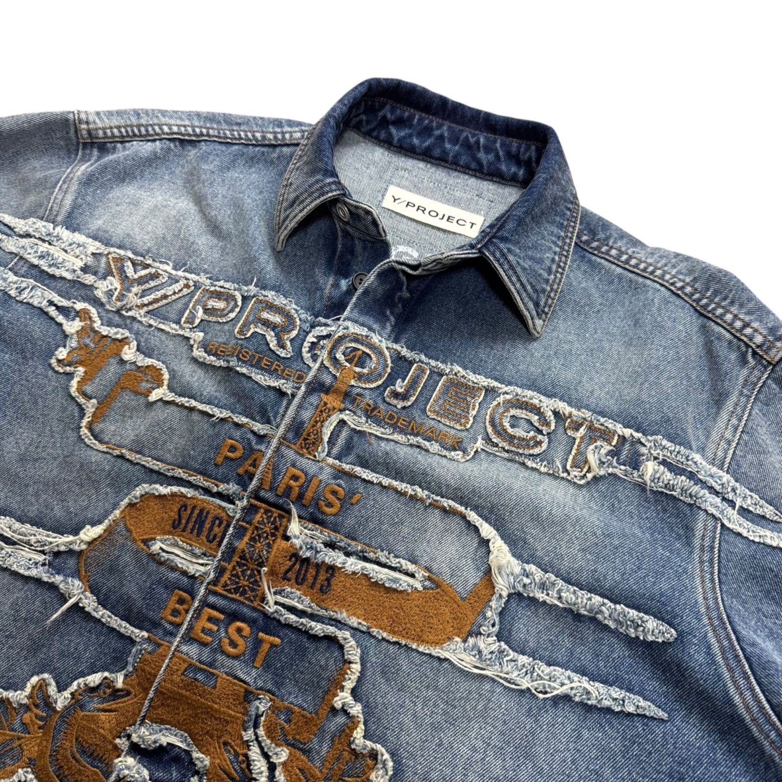Y/PROJECT】24AW PARIS BEST PATCH DENIM SHIRT ワイプロジェクト