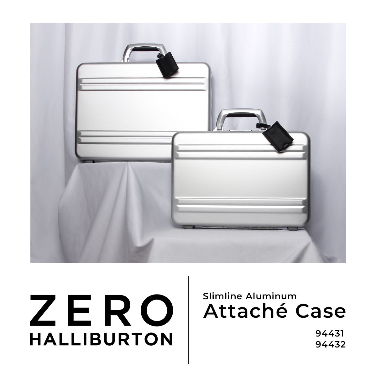 【美品】ゼロハリバートン アタッシュケース アルミ　クリアハンドル A4収納可 ZERO HALLIBURTON 最大52%☆土日限定 正規品10年保証