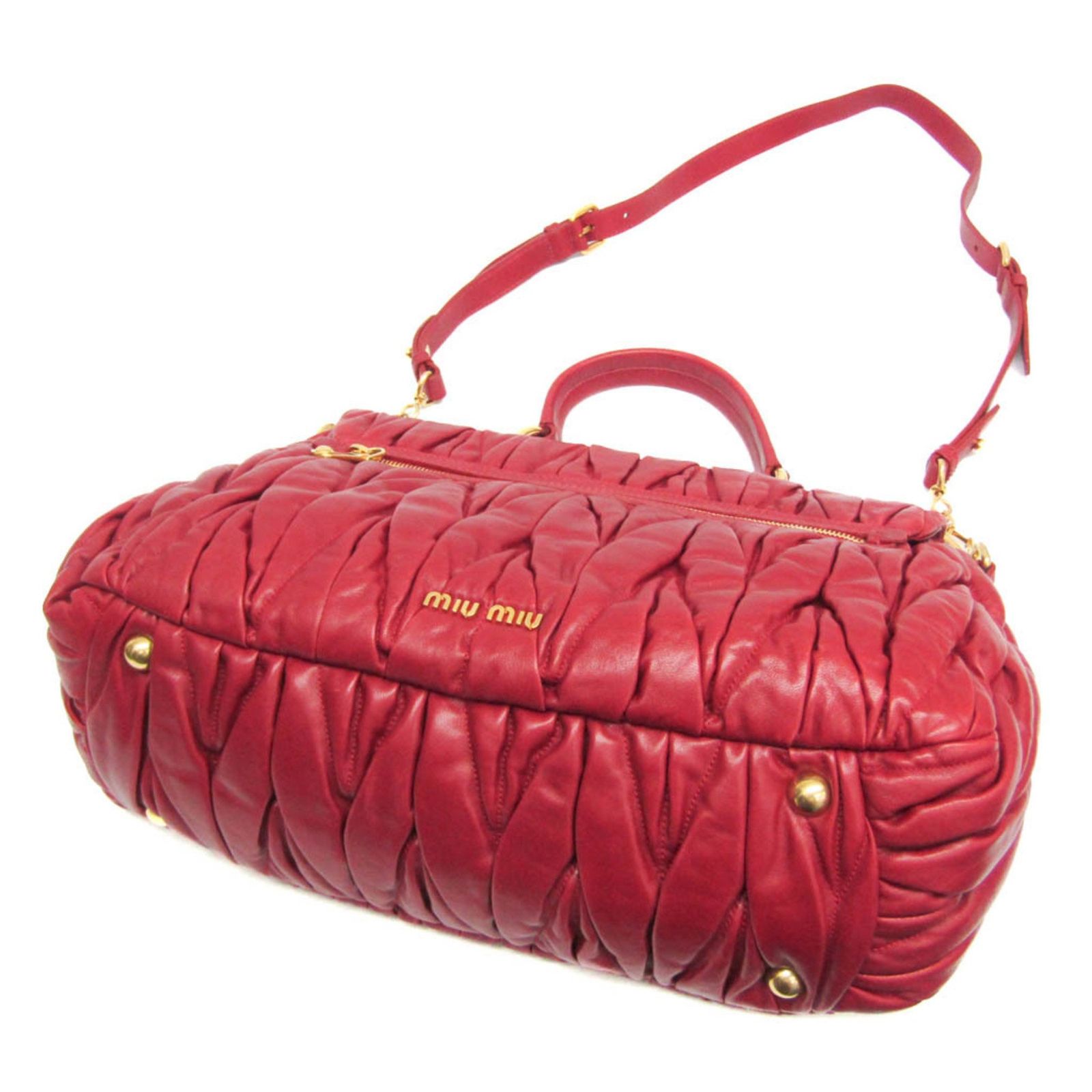 ★SALE★【送料関税無料】MIU MIU レザーハンドバッグ MIU MIU - ミュウ ミュウ Miu Miu レザー ハンドバッグの通販 by
