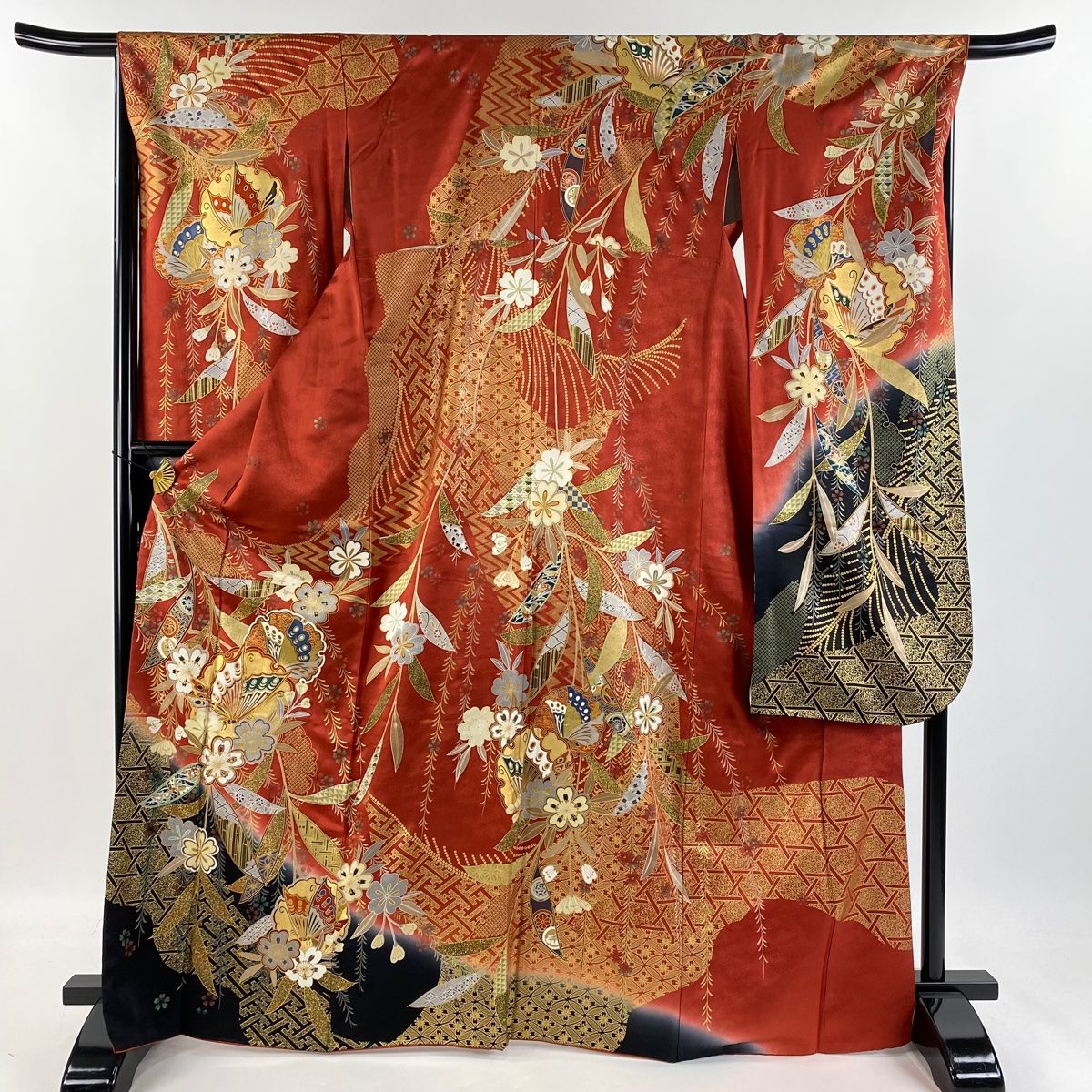 ★専用★振袖 濃紫 枝桜 椿 牡丹 糸巻 招き猫 金彩加工 トールサイズ 05f063d76b1c8c236bd9de37942cf9