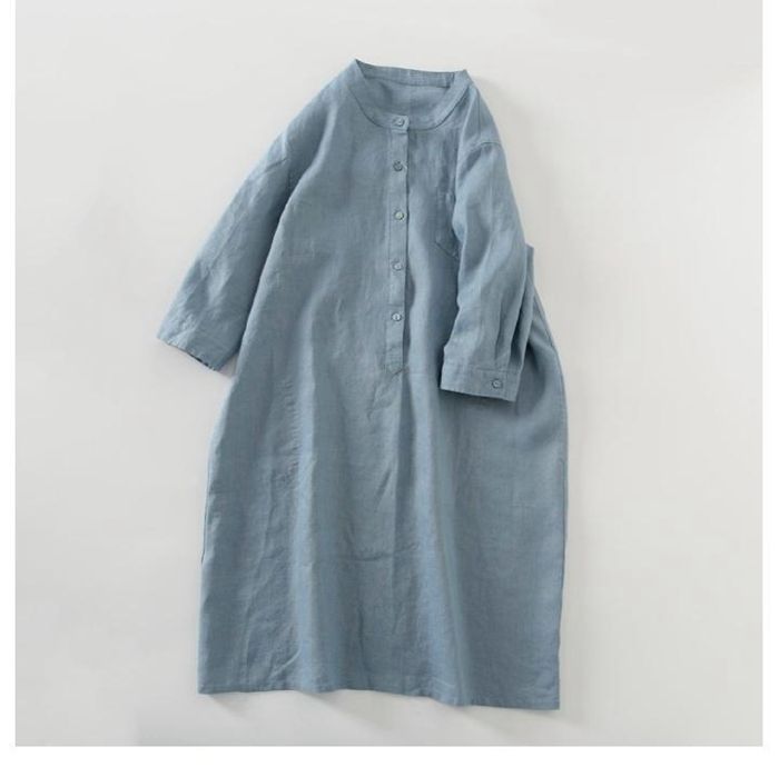 最高コスパ シャツワンピース リネンシャツ ロングシャツ レディース 長袖 綿麻 体型カバー 立ち襟 リネン ボタン付き トップス ゆったり カジュアル ブラウス 楽天市場】シャツワンピース リネンシャツ ロングシャツ