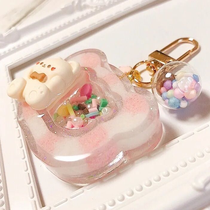 日本最大のブランド もふもふくまちゃんシェイカー◇ピンク シャカシャカ チャーム