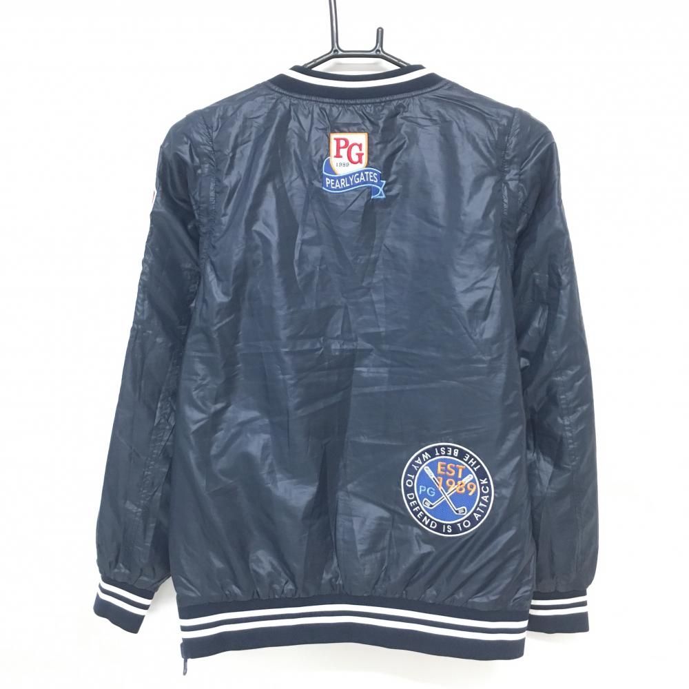 美品　パーリーゲイツ　4WAY　中綿　スニード　リバーシブル　レッド　ブルー　L パーリーゲイツ 4WAY中綿リバーシブルスニード ネイビー 裏