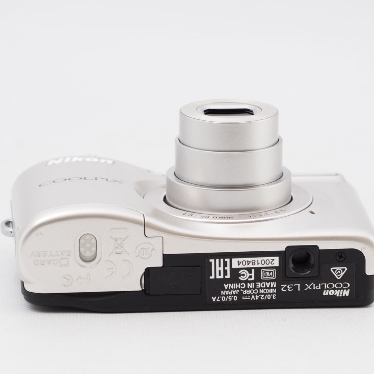 Nikon ニコン デジタルカメラ COOLPIX L32 シルバー 乾電池タイプ 