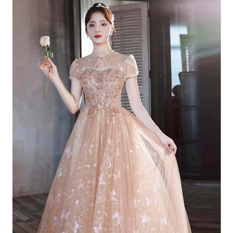 パーティードレス レディース ロングワンピース ロングドレス 演奏会