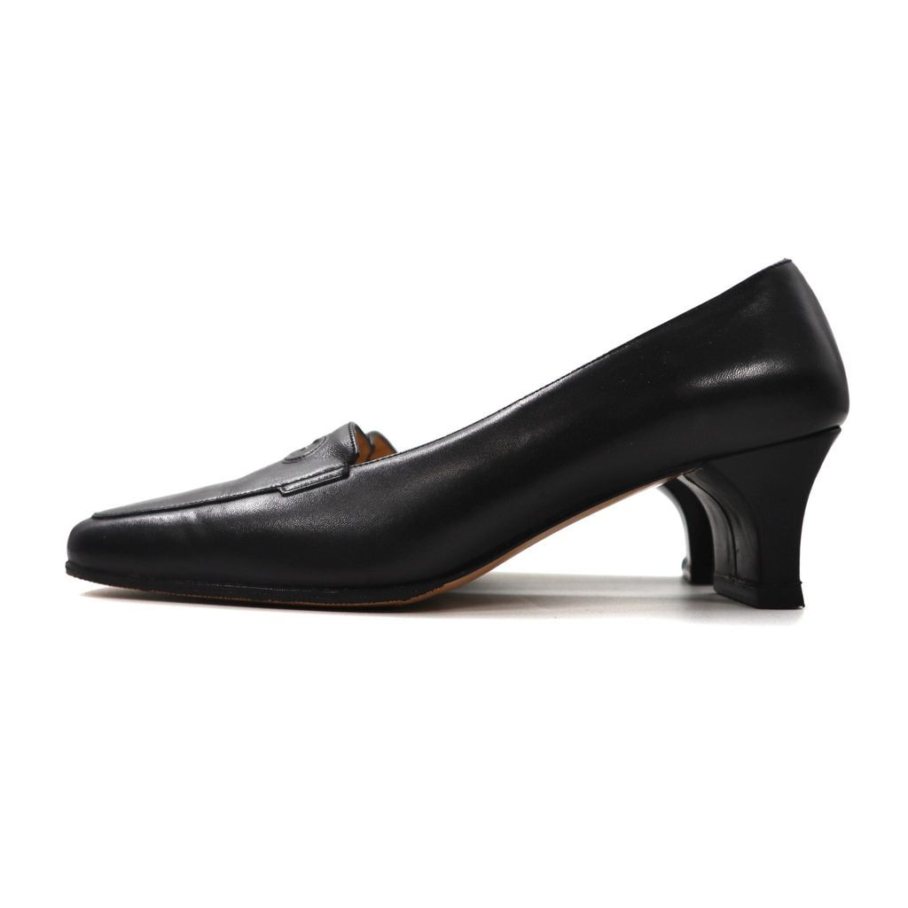 Salvatore Ferragamo ヒールパンプス 21.5cm ブラック レザー