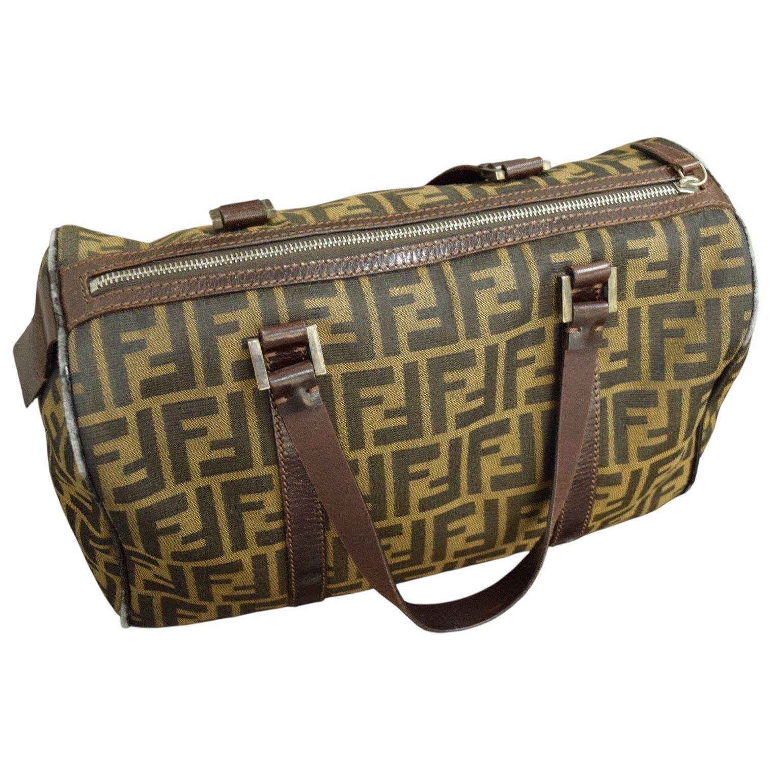 ⑤ FENDI フェンディ ズッカ柄 ミニボストンバッグ ボストン