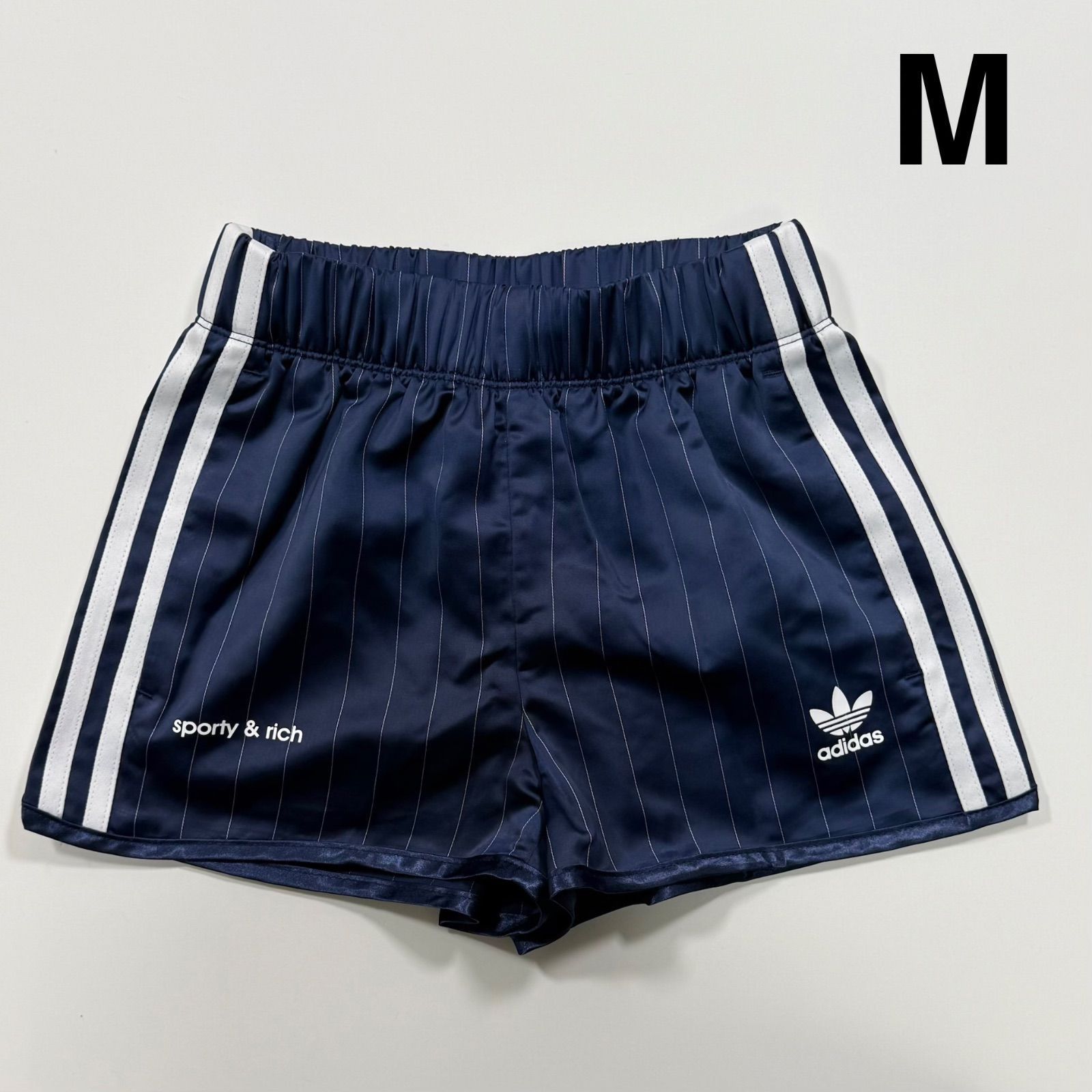 新品 ADIDAS sporty&rich ショーツ ネイビー M