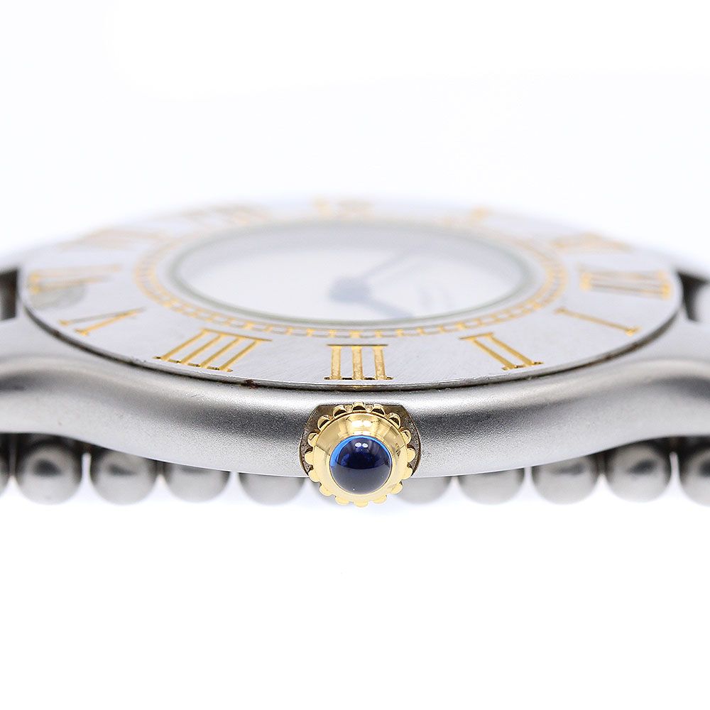 カルティエ CARTIER マスト21 クォーツ レディースベルト訳あり_
