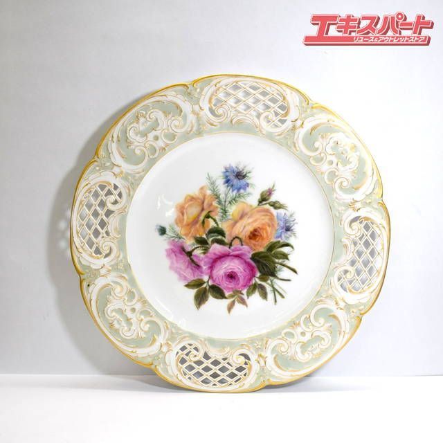 KPMベルリン 透かし 2024 金彩 フラワー プレート 湘南台店