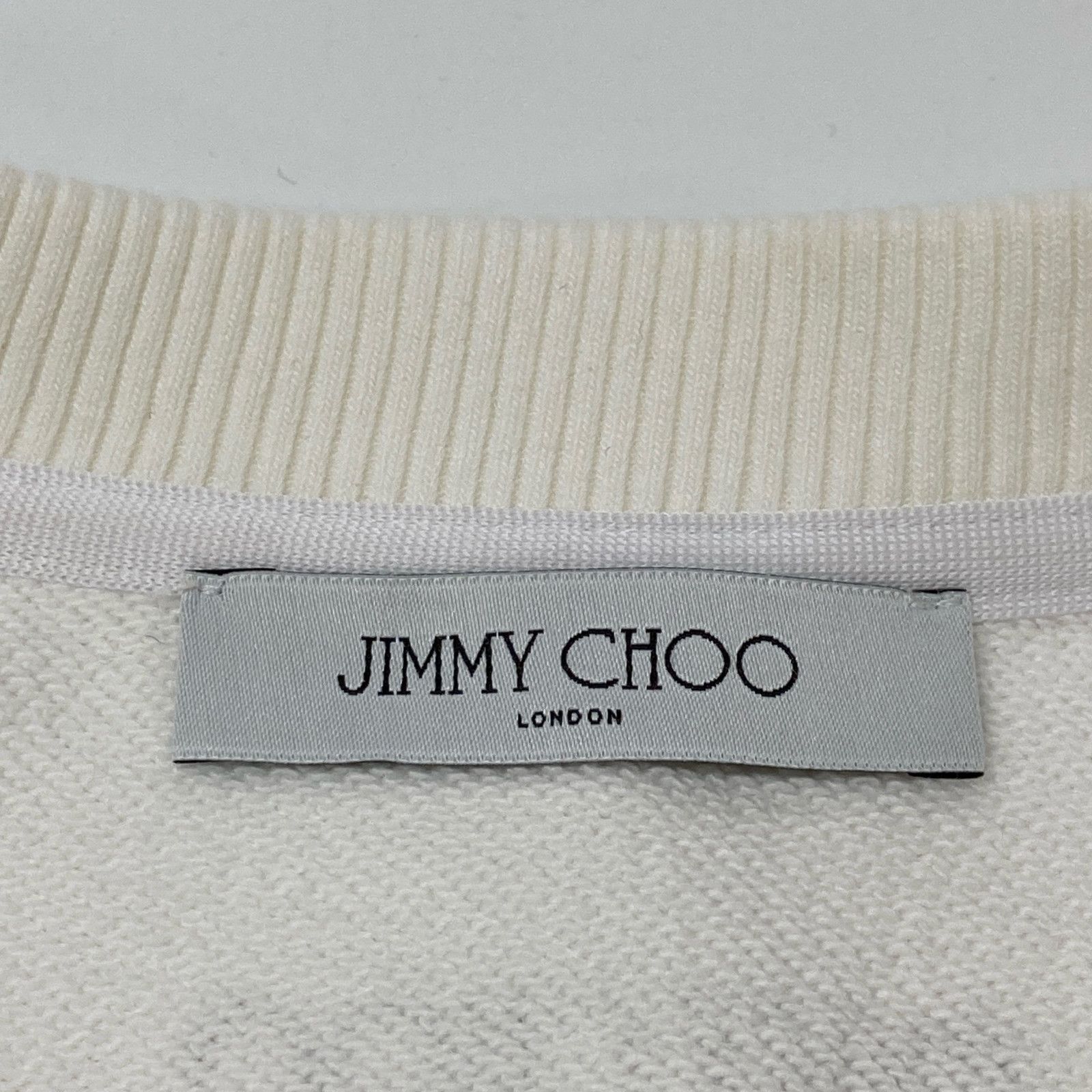 JIMMY CHOO ジミーチュウ J000142175 ﾎﾜｲﾄ ｶﾚｯｼﾞﾛｺﾞ ｸﾙｰﾈｯｸｽｳｪｯﾄ