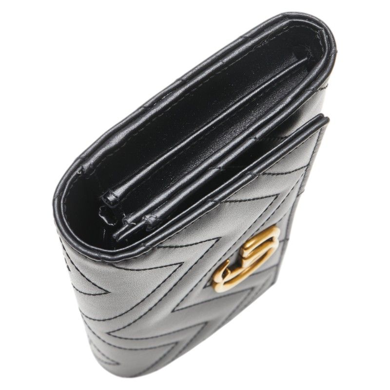 グッチ GGマーモント コンチネンタルウォレット 443436 ブラック  