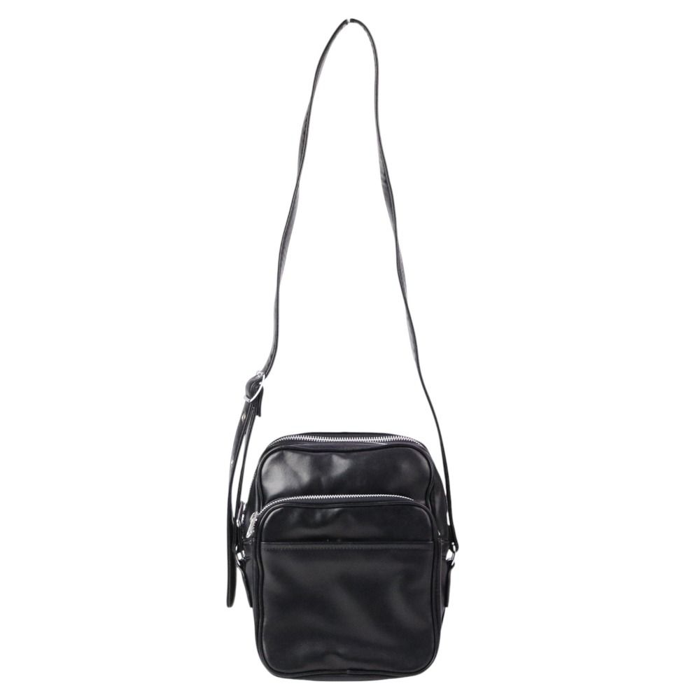 ぬ!!コムデギャルソン　ダブルジップスクエアバック COMME des GARCONS - 廃番 コムデギャルソン オリジナル 合皮