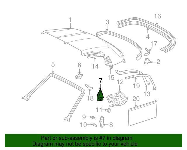 新品未使用 トヨタ 純正 MR-S MRS ZZW30 リムーバブルルーフ ロック  