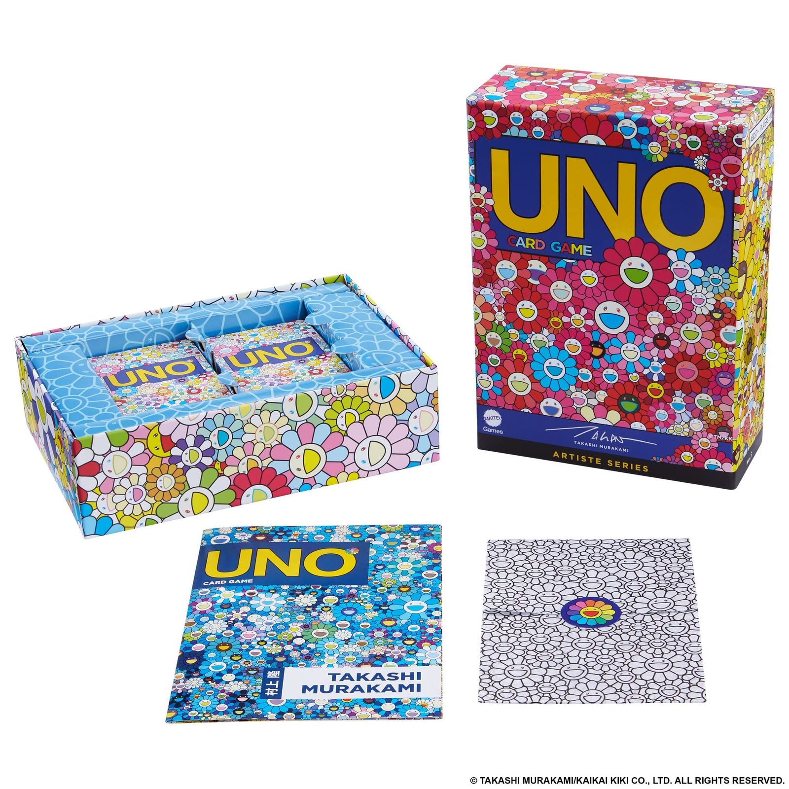 【最新作，SALE】 マテルゲーム(Mattel Game) ウノ(UNO) アーティスト/TAKASHI MURAKAMI 【7才~】 HJR22 ピンク その他