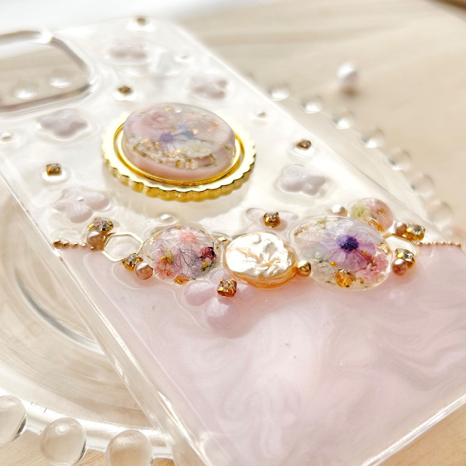 iPhoneケース スマホケース ハンドメイド 紫陽花 shower jewelry iPhoneケース スマホケース ハンドメイド 紫陽花 shower jewelry