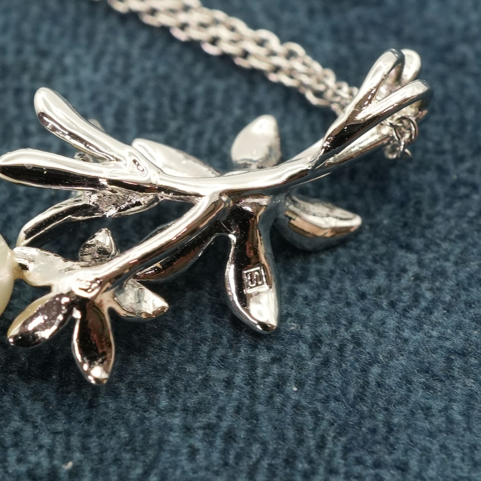 田崎真珠 シルバー パール フラワー TASAKI タサキ ネックレス
