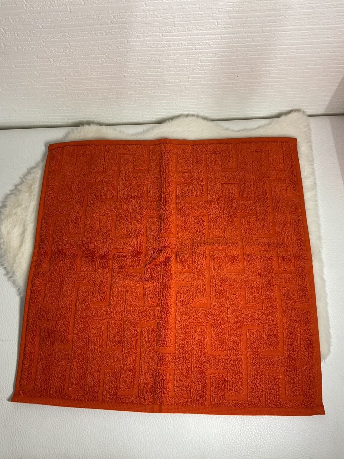 新品未使用品 HERMES オレンジ ハンドタオル - メルカリ