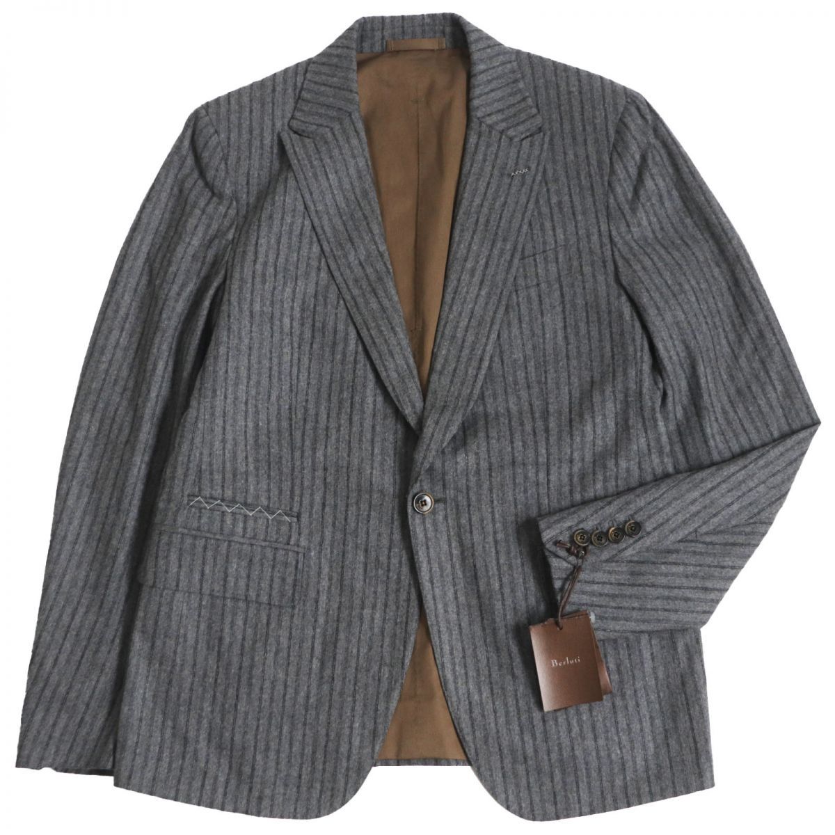 未使用品○Berluti ベルルッティ BRERA カシミヤ混 ストライプ柄 未使用品○Berluti ベルルッティ BRERA カシミヤ混 ストライプ柄