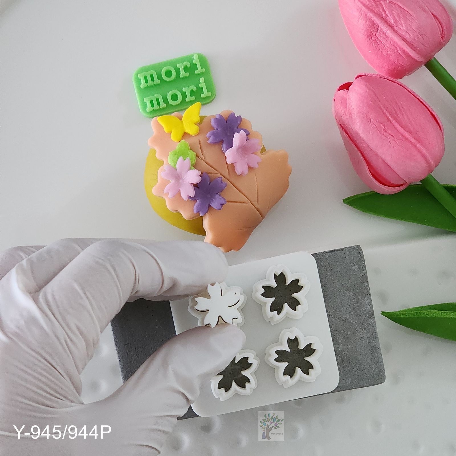 新品 和菓子 抜き型・押し型セット 和菓子道具 桜4つセット Y-945/944P