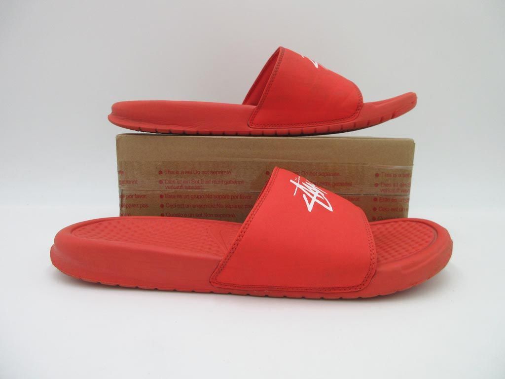 STUSSY ステューシー×NIKE ナイキ SLIDE SANDALS BENASSI RED CW2787