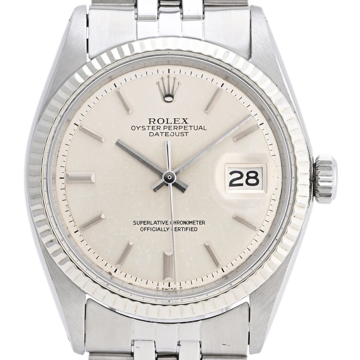 ロレックス ROLEX デイトジャスト 1601/4 腕時計 SS WG 自動巻き 