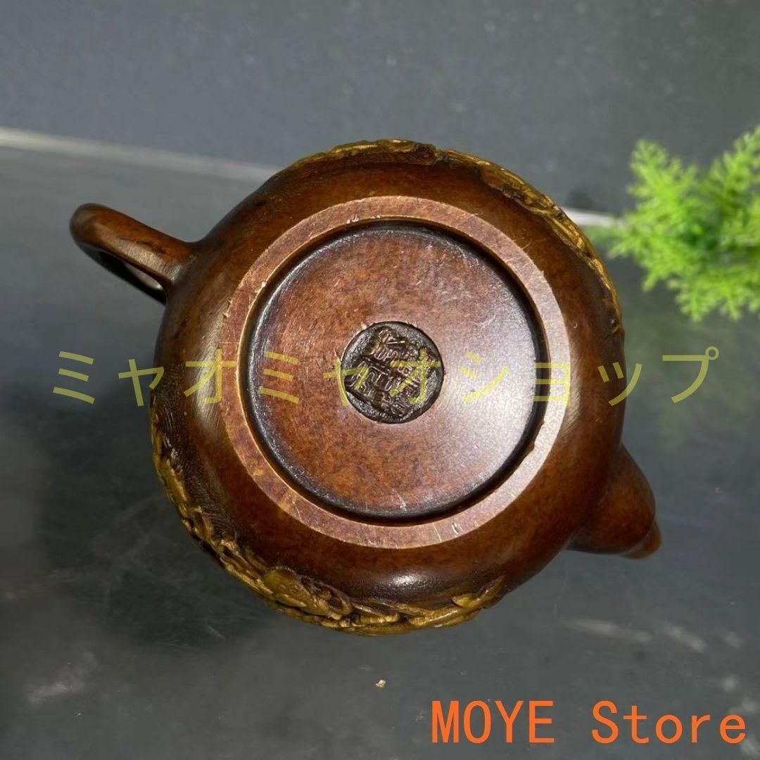 龍鳳茶壺  銅でティーポットを彫る コレクション　工芸品 銅製 龍鳳茶壺 徳利 茶道具 装飾品 工芸品 置物 - メルカリ