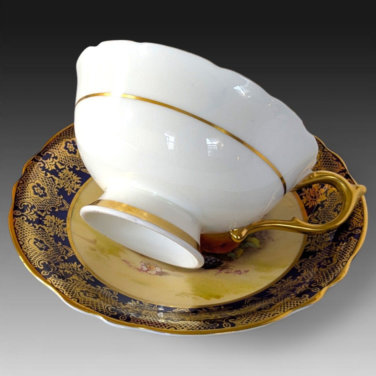 コバルトブルー＆金彩