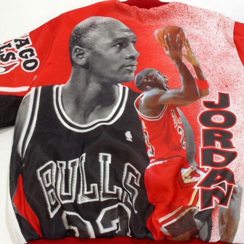90s CHICAGOBULLS×chalkline スタジャン USA製 CHALK LINE/チョーク