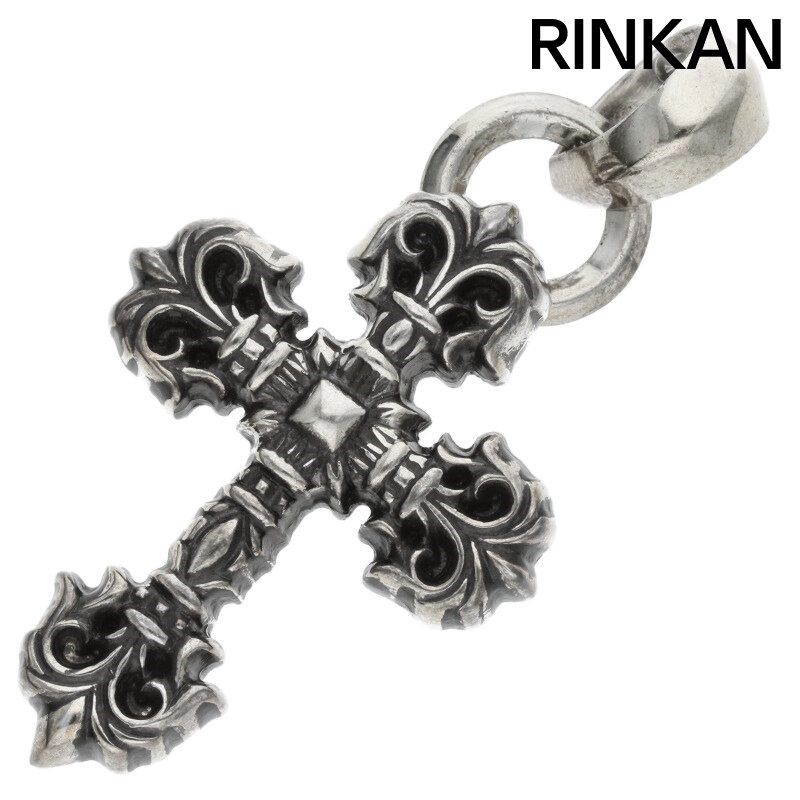 クロムハーツ  FILIG/CROSS-XSM W/BALE/フィリグリークロスXSベイル wベイル/シルバーネックレストップ メンズ