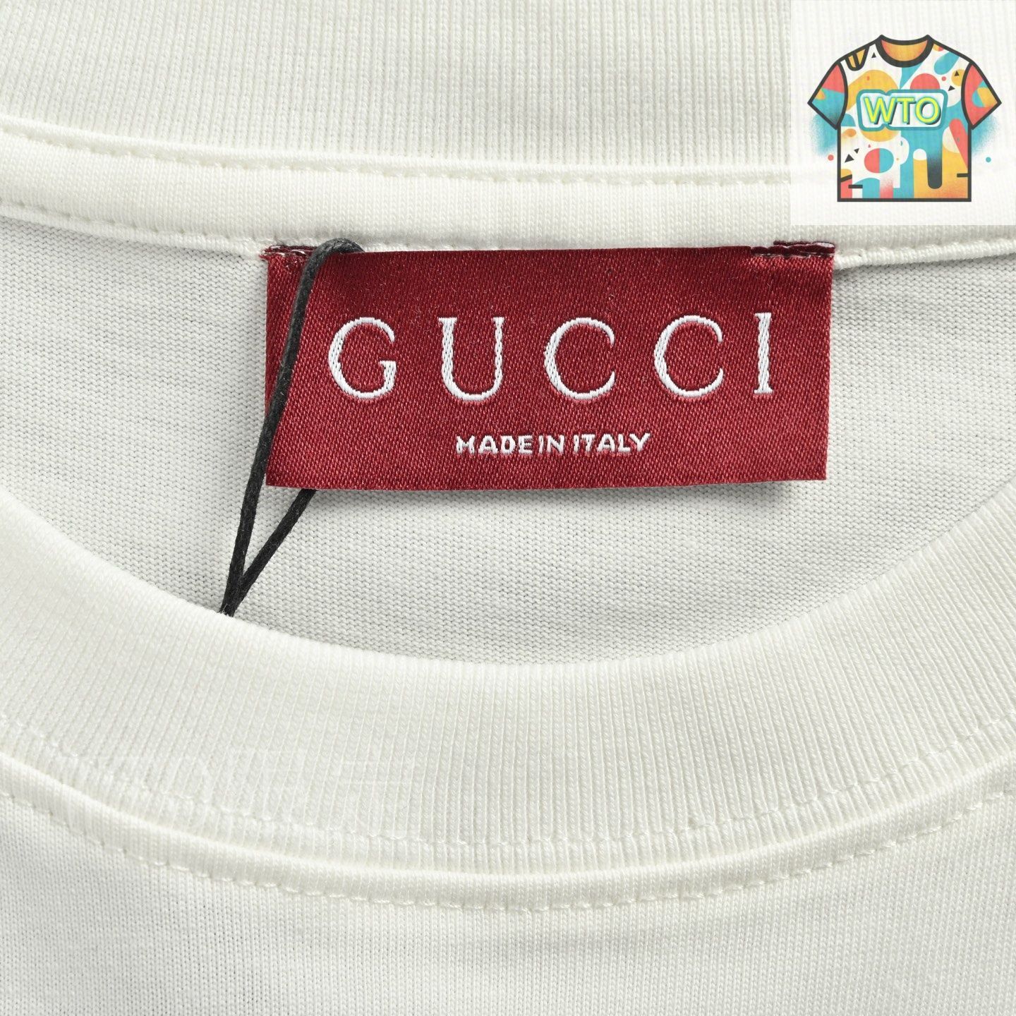 今日WTO】Gucci 25ss 胸元アルファベットプリント半袖-FU13
