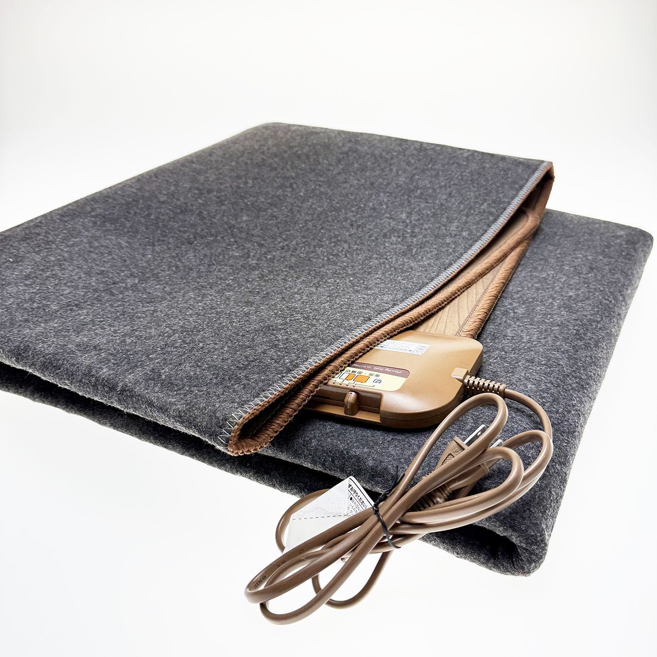 YAMAZEN 山善 フローリング調 ホットカーペット 電気カーペット 2畳 176cm×176cm 温度調節5段階 YZC-208FL DBR 表面防水加工 ダークブラウン