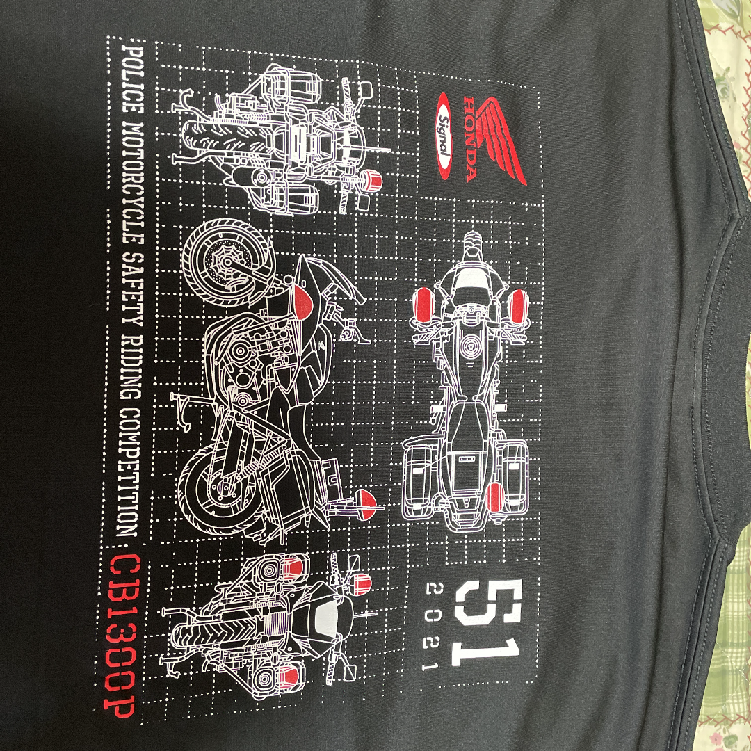 第51回全国白バイ安全運転競技大会 記念長袖シャツ - Tシャツ