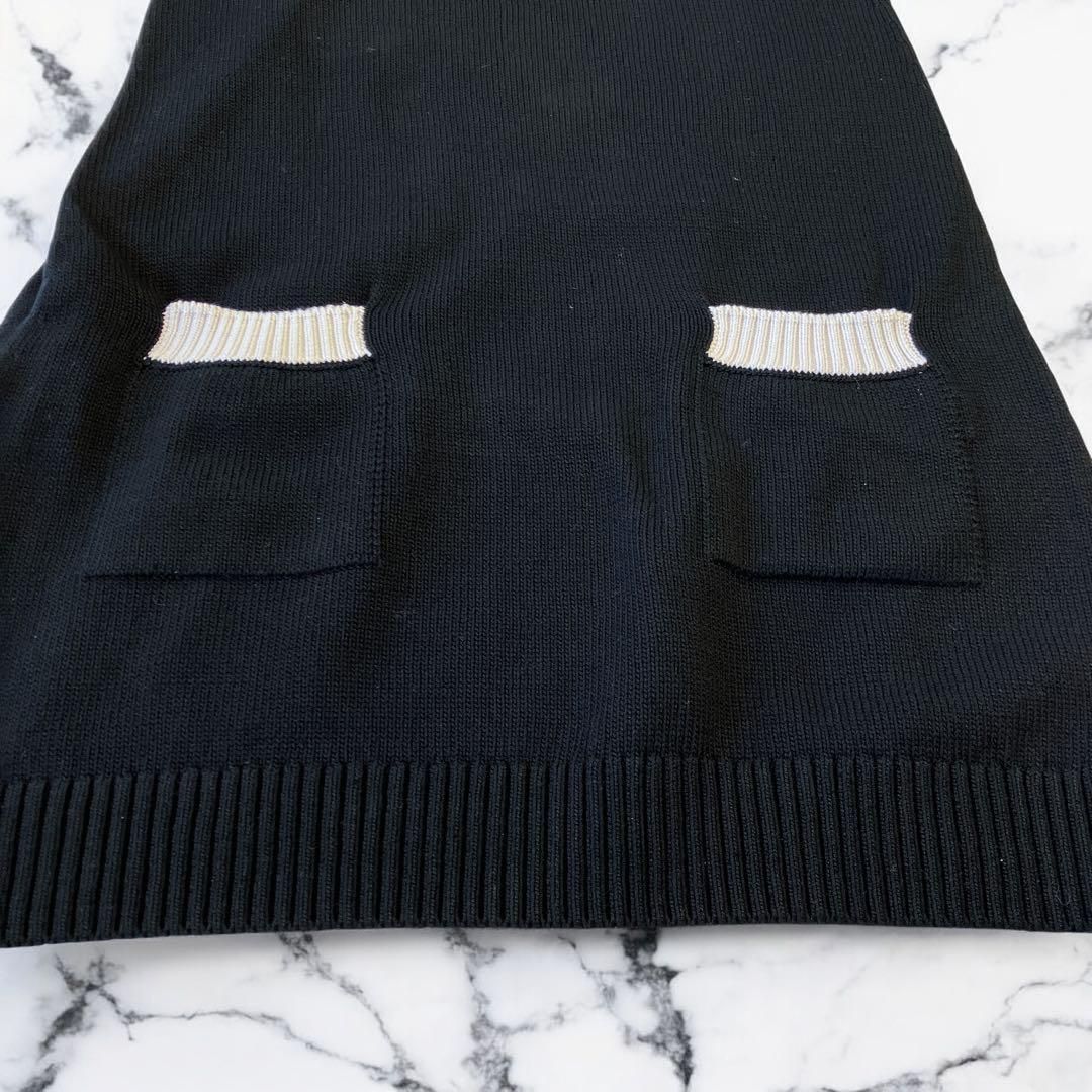 コットン ニットワンピース