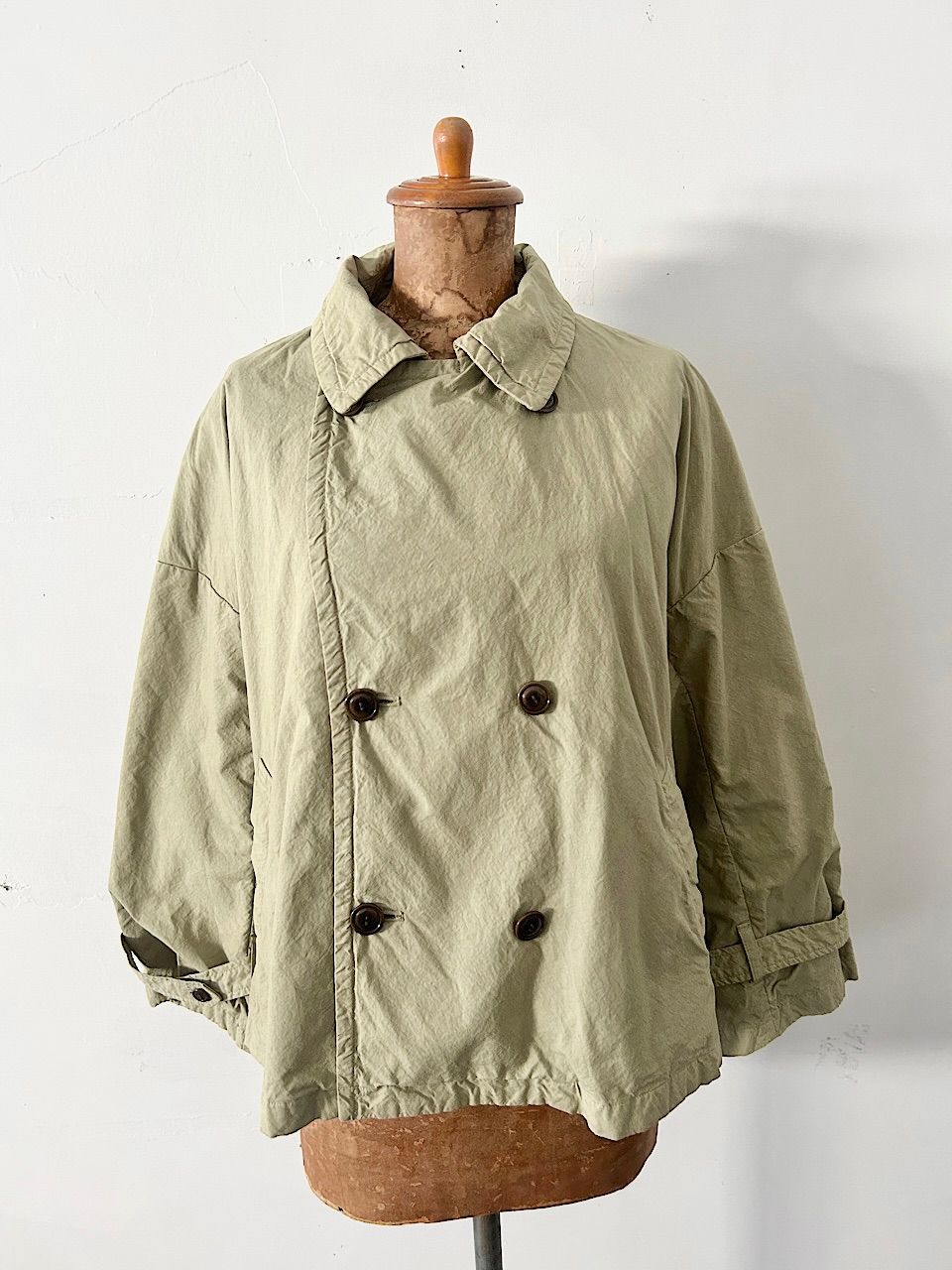 スーピマコットンショートトレンチジャケット