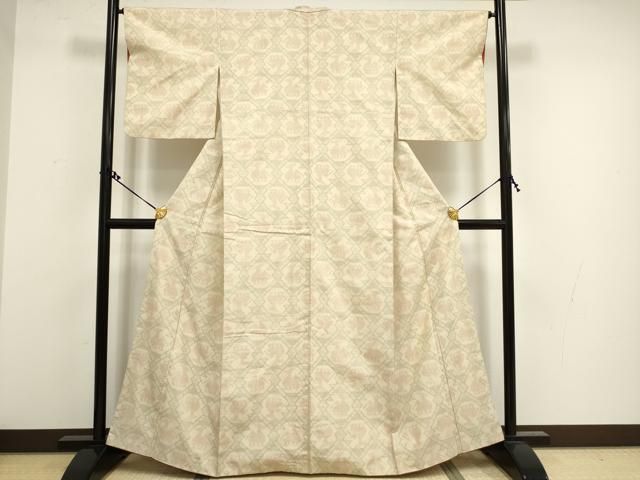 平和屋着物▽本場大島紬　単衣　有栖川文様　正絹　逸品　AABD0274fy 平和屋着物▽本場大島紬 単衣 有栖川文様 正絹 逸品 AABD0274fy