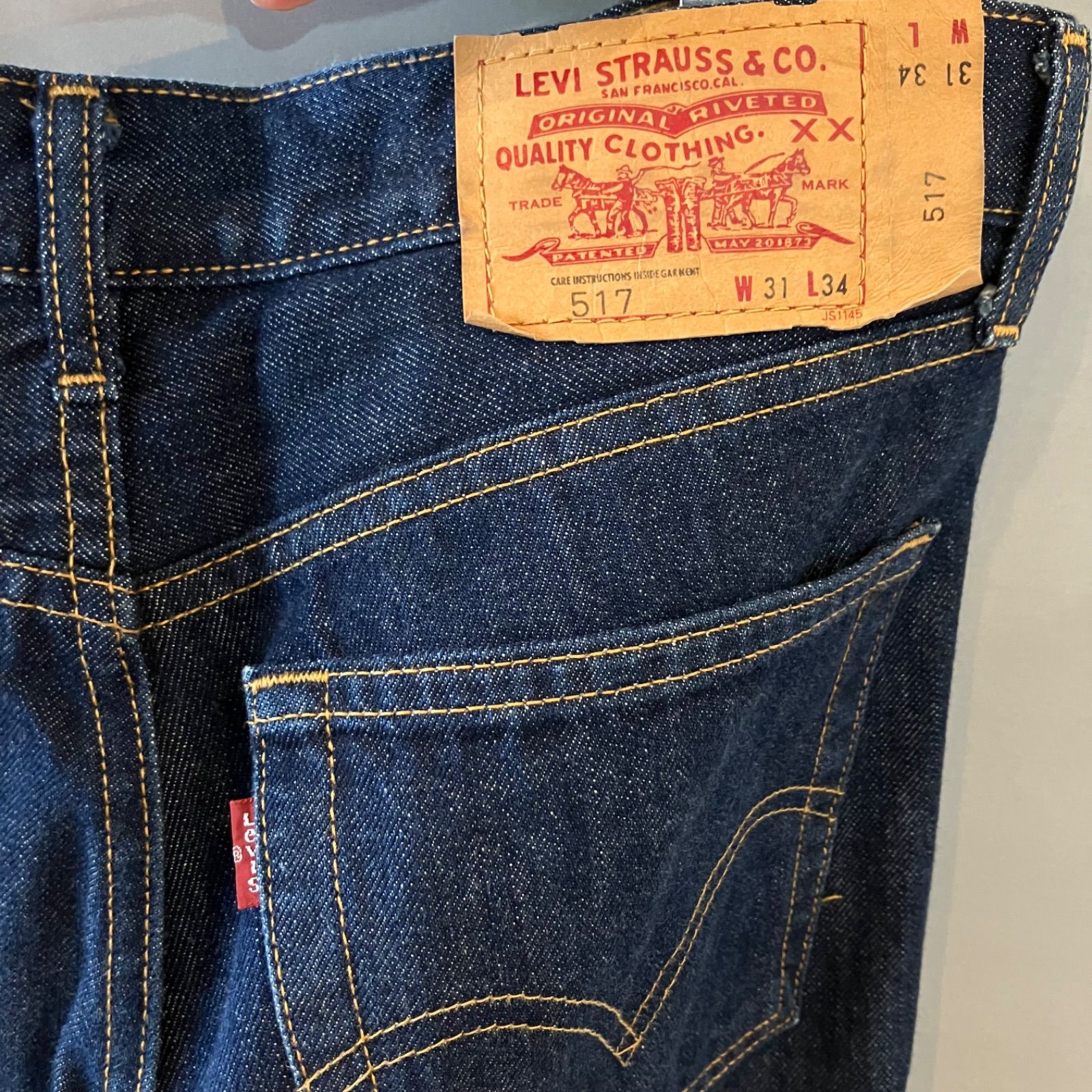 Levi's 517 リーバイス デニム フレア W28 希少 Levi's リーバイス 517 フレアデニム ハイウエスト90年代