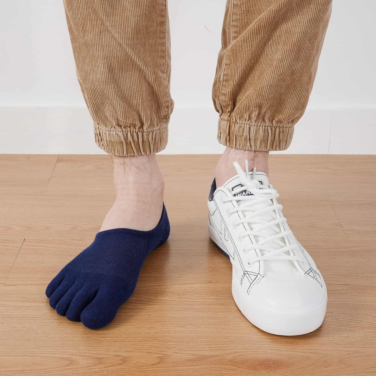 スポーツ　メンズソックス　紳士靴下　5本指　フィット　スポーツ　綿混素材　セット