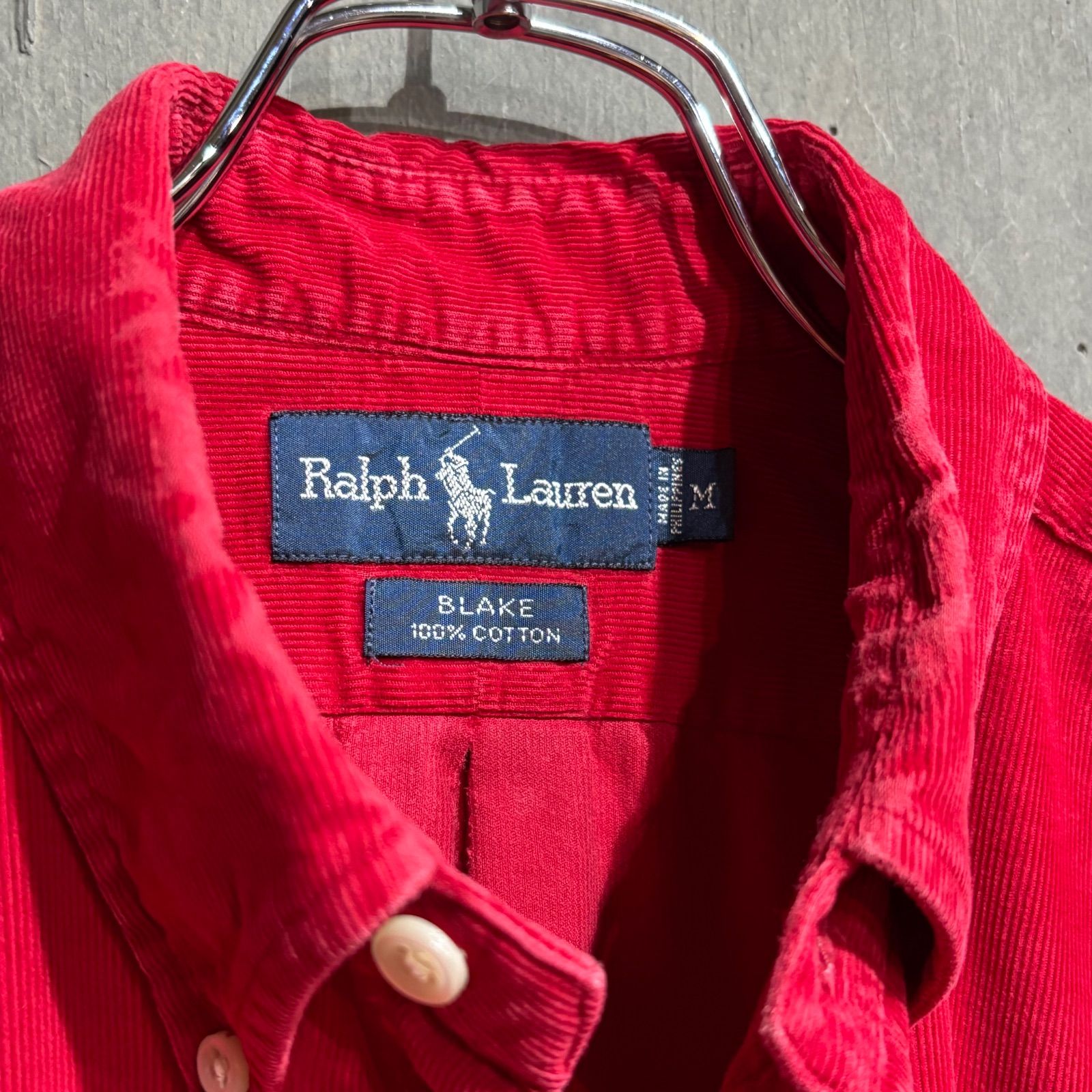 90s Ralph Lauren BLAKE コーデュロイシャツ レッド