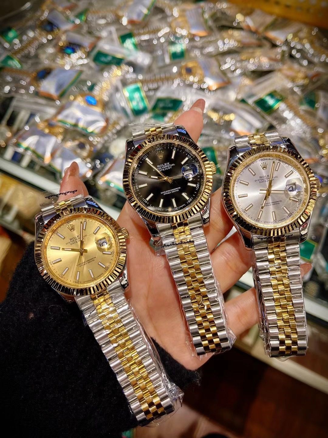 ROLEX ロレックス デイトジャスト メンズ腕時計 41mm｜ゴールド