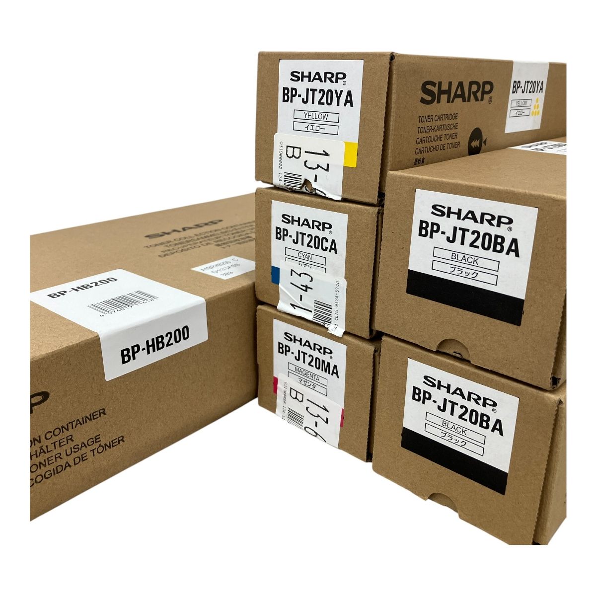 SHARP トナー BP-JT20 CA/MA/YA/BA BP-HB200 4色 トナー回収 SHARP トナー BP-JT20 CA/MA/YA/BA BP-HB200 4色 トナー回収