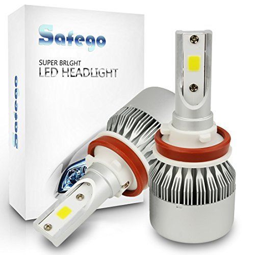 H11 H11 LED 車用 ヘッドライト 電球 キット - Safego 車検対応 7200ルーメン H8 H9 高輝度 COB チップ搭載 LEDバルブ 変換 キット 12v 置き換 車 ハロゲン ライト 電球 C6-H8911