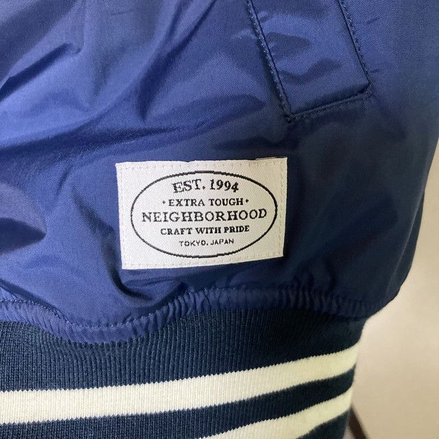 NEIGHBORHOOD ネイバーフッド スタジャン ネイビー メンズ Sサイズ