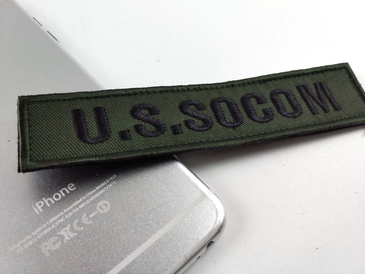 アメリカ特殊作戦軍 USSOCOM パッチ ワッペン サバゲー ミリタリー ベルクロ 13.5cmx3cm USA 米軍 アメリカ おしゃれ 大人 付け方 おもしろ バトル 購入 サバイバルゲーム コスプレ アップリケ