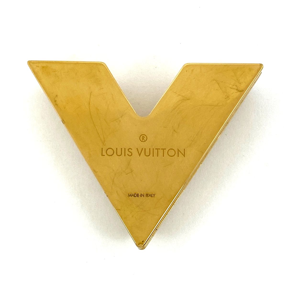 ［美品］ルイヴィトン　エッセンシャルV マグネット式　ブローチ　M61089 ルイ・ヴィトン Louis Vuitton エセンシャル V マグネット