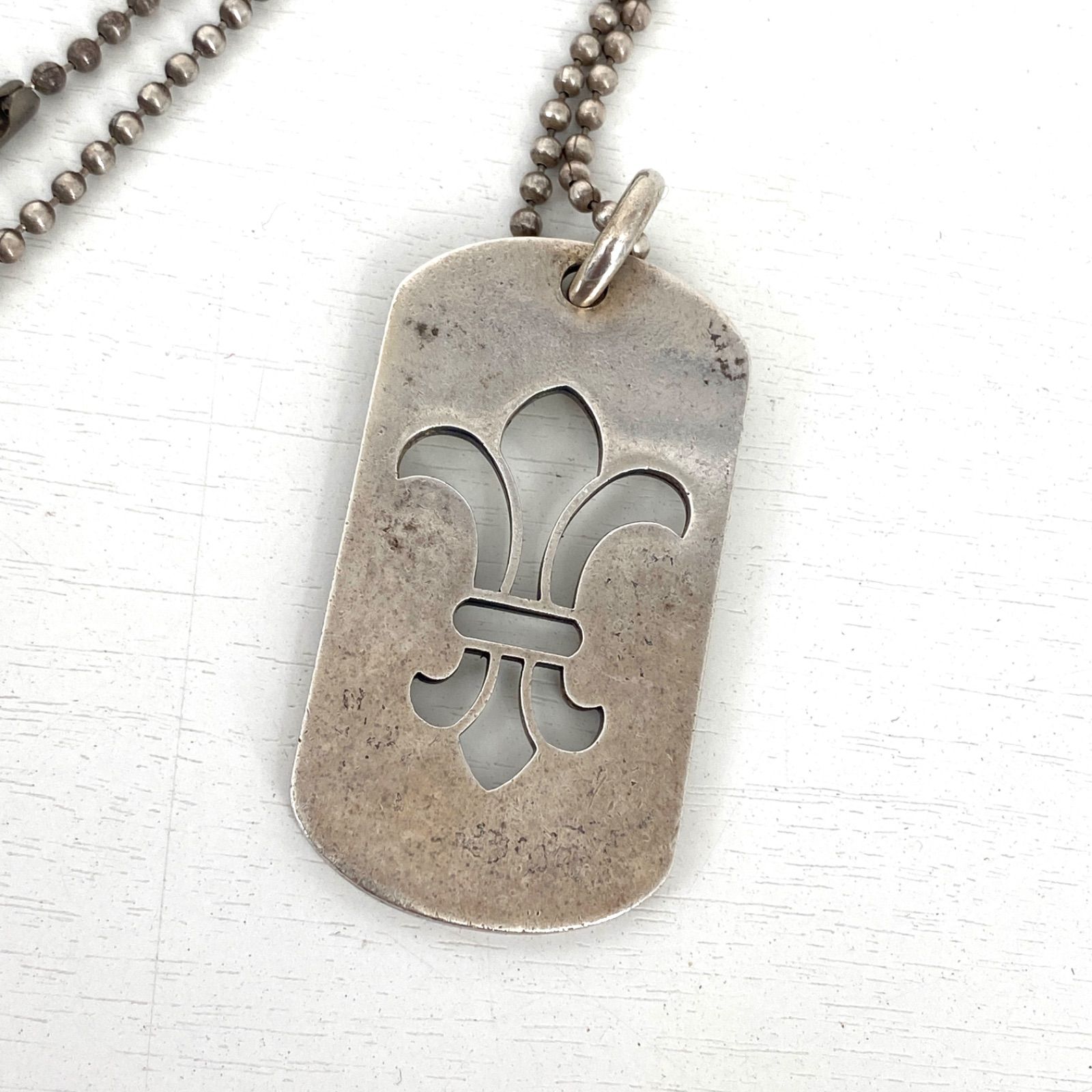 CHROME HEARTS クロムハーツ ドッグタグ ネックレス シルバー925