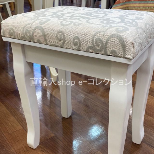 ☆秋のお買得セール中!☆ 猫脚ホワイトスツール おしゃれ スツール 高さ